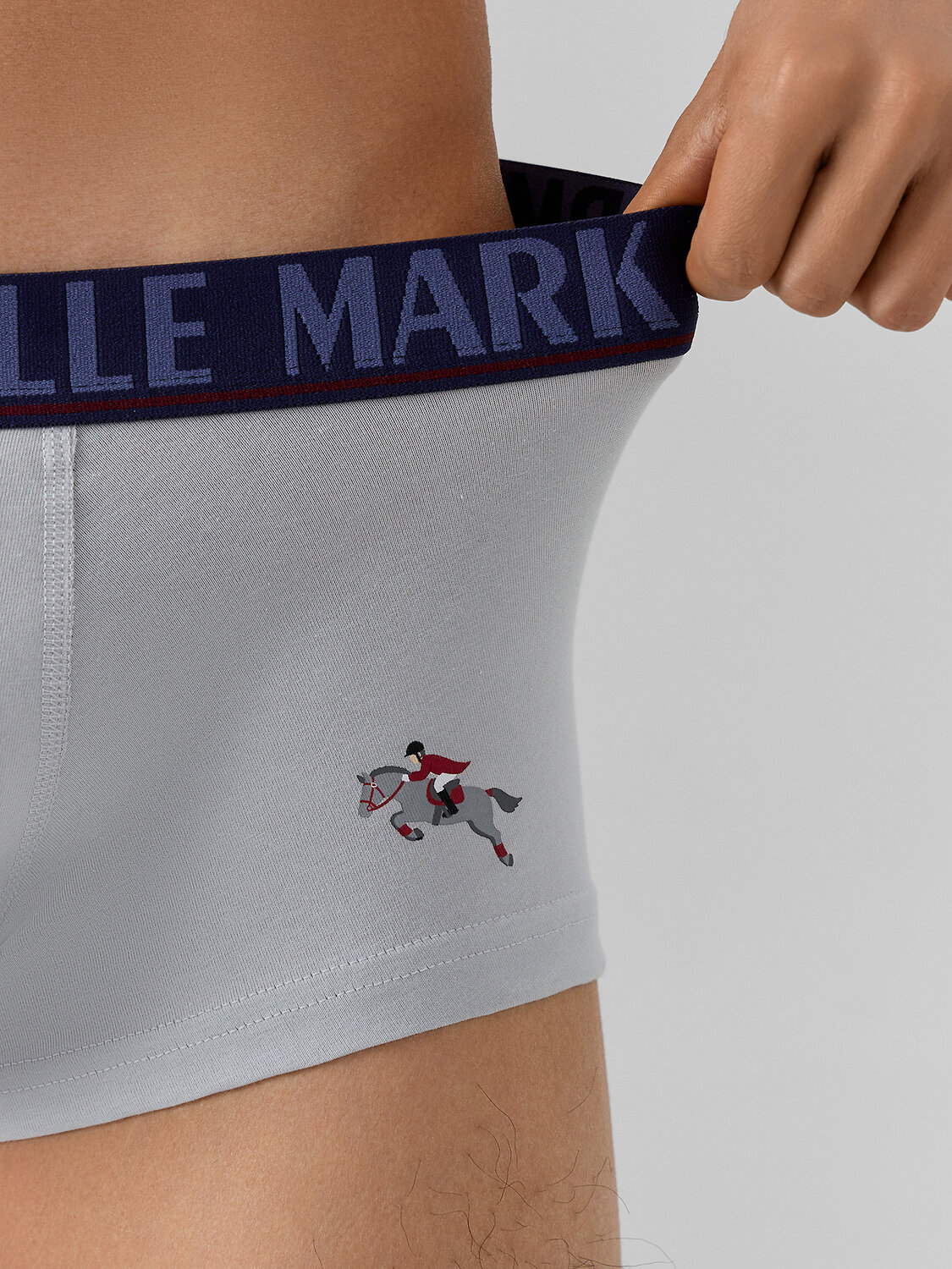 MARK FORMELLE Трусы 574212 411188-2 св.серый +лошади на т.синем