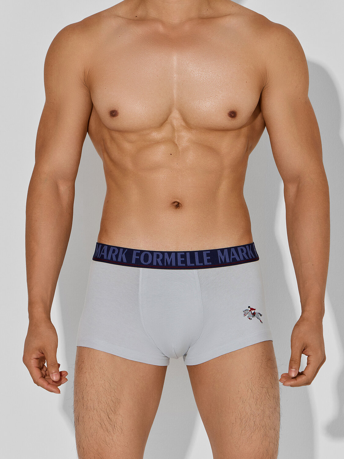 MARK FORMELLE Трусы 574212 411188-2 св.серый +лошади на т.синем