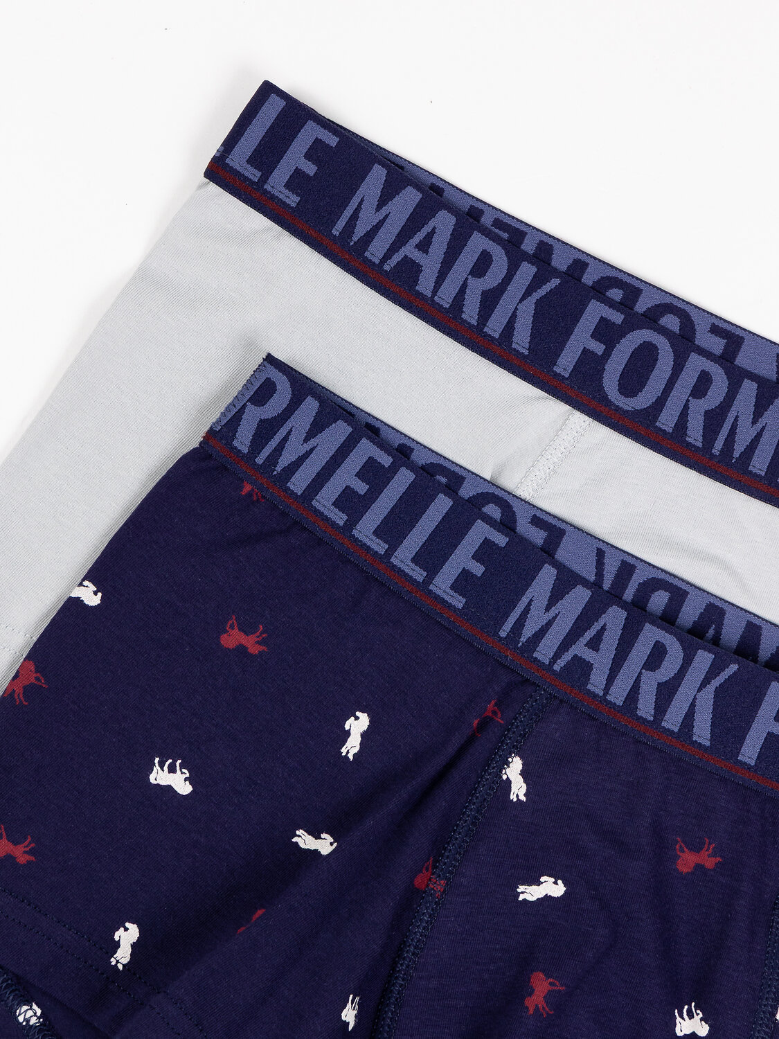 MARK FORMELLE Трусы 574212 411188-2 св.серый +лошади на т.синем