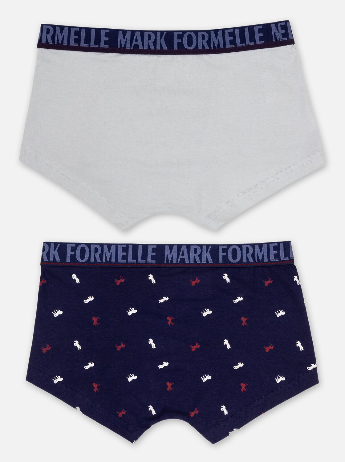 MARK FORMELLE Трусы 574212 411188-2 св.серый +лошади на т.синем