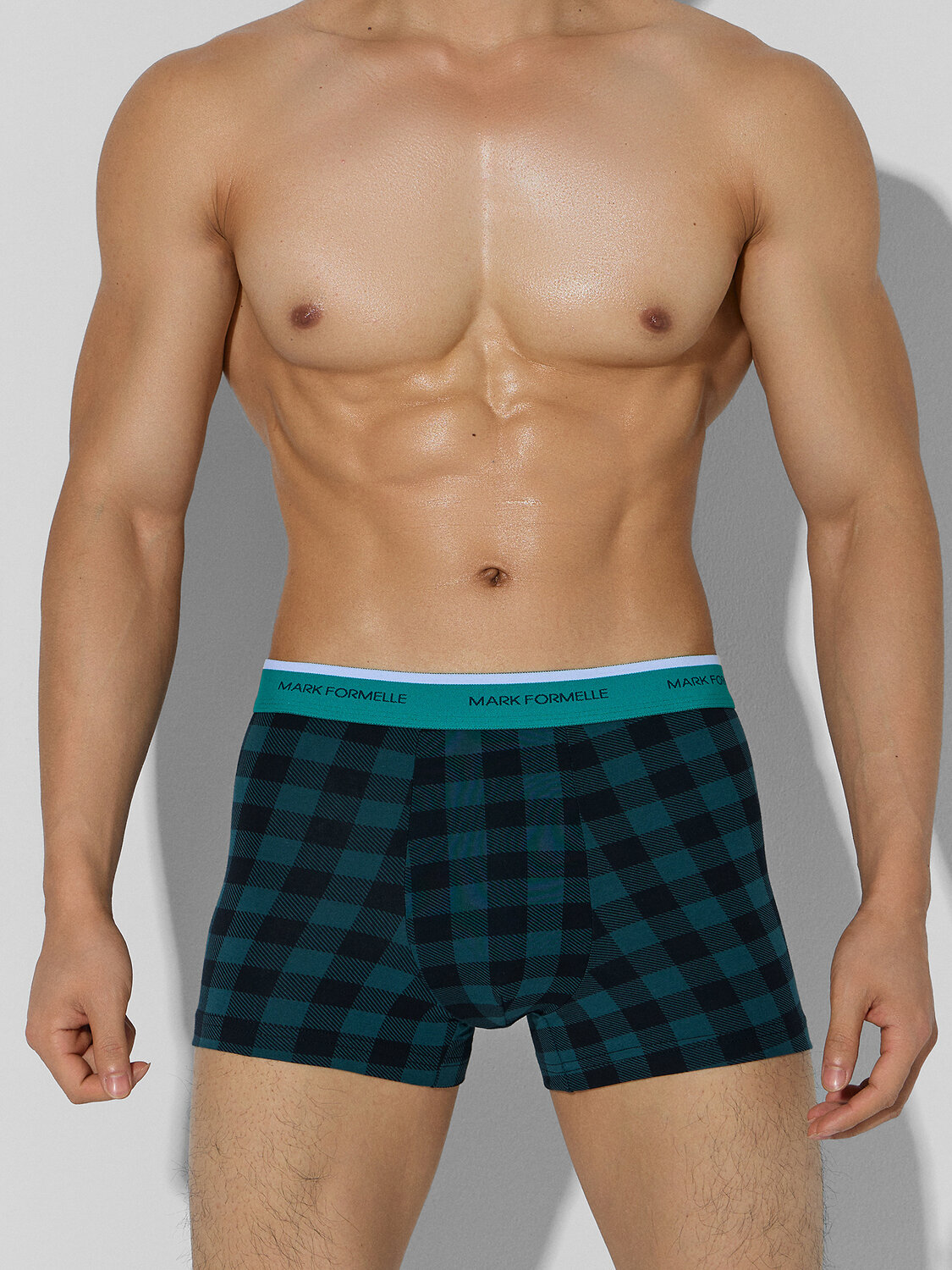 MARK FORMELLE Трусы 574213 411228-2 зеленый +черная клетка на зеленом