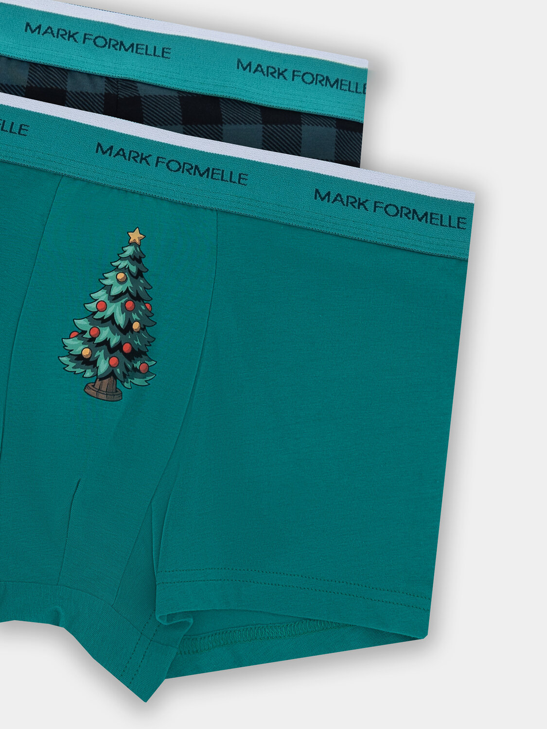 MARK FORMELLE Трусы 574213 411228-2 зеленый +черная клетка на зеленом
