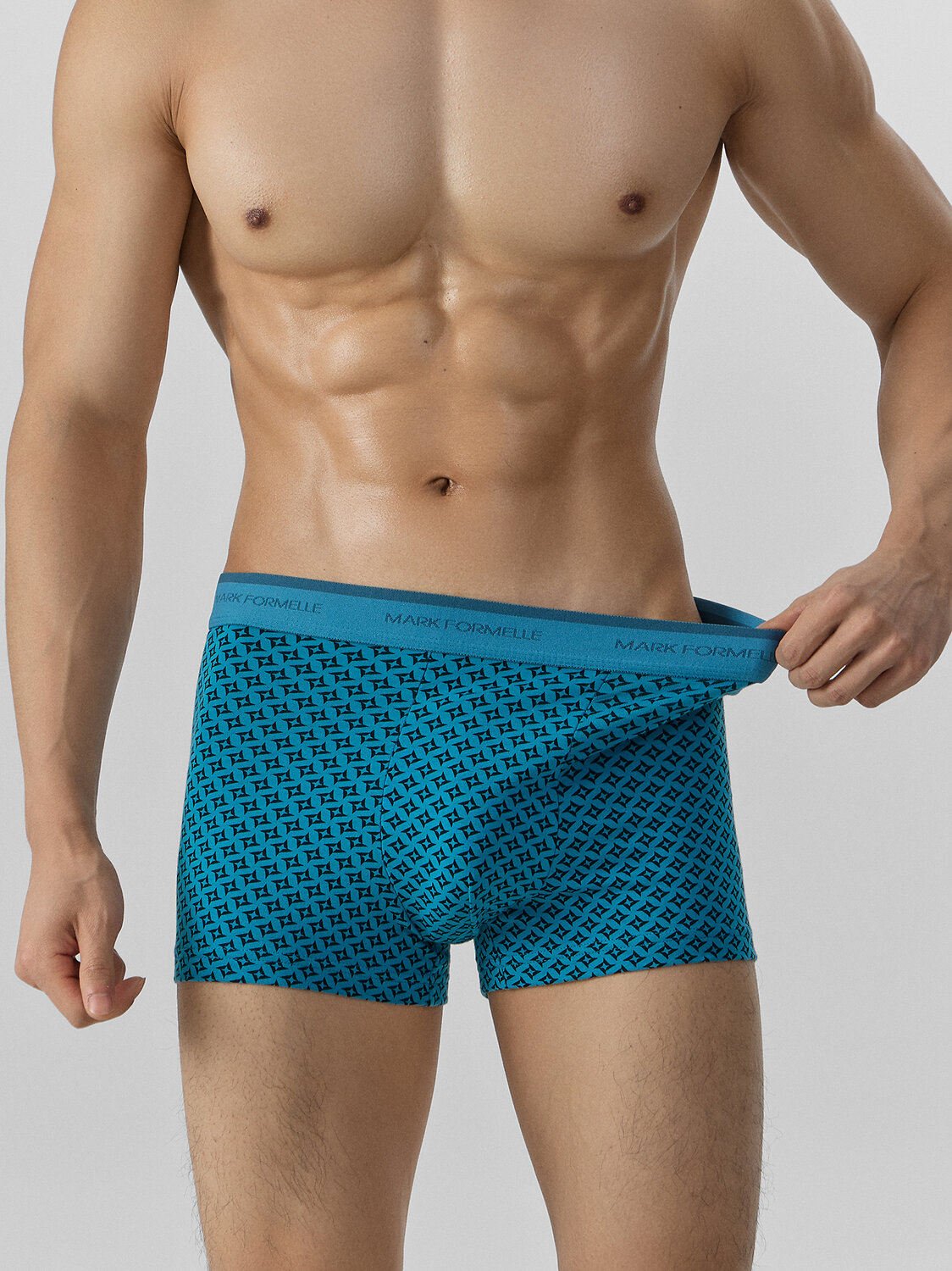 MARK FORMELLE Трусы 574214 411228-2 узор на св.бирюзовом +черный