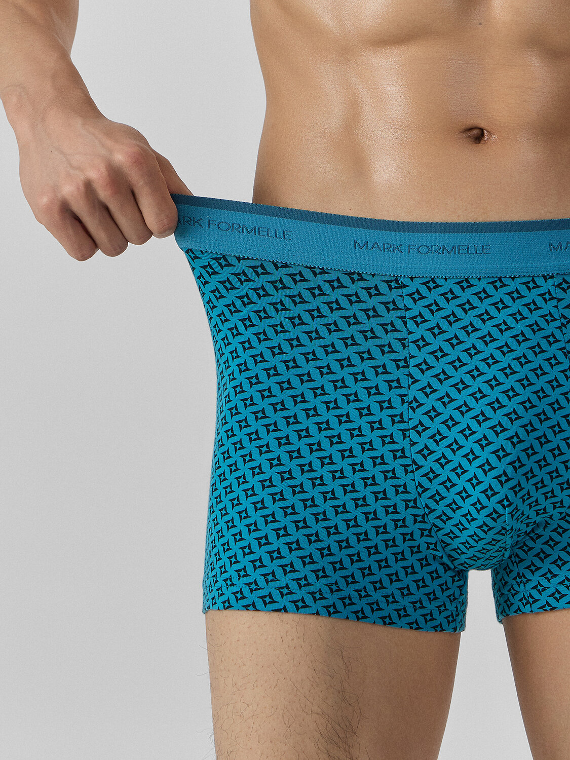 MARK FORMELLE Трусы 574214 411228-2 узор на св.бирюзовом +черный