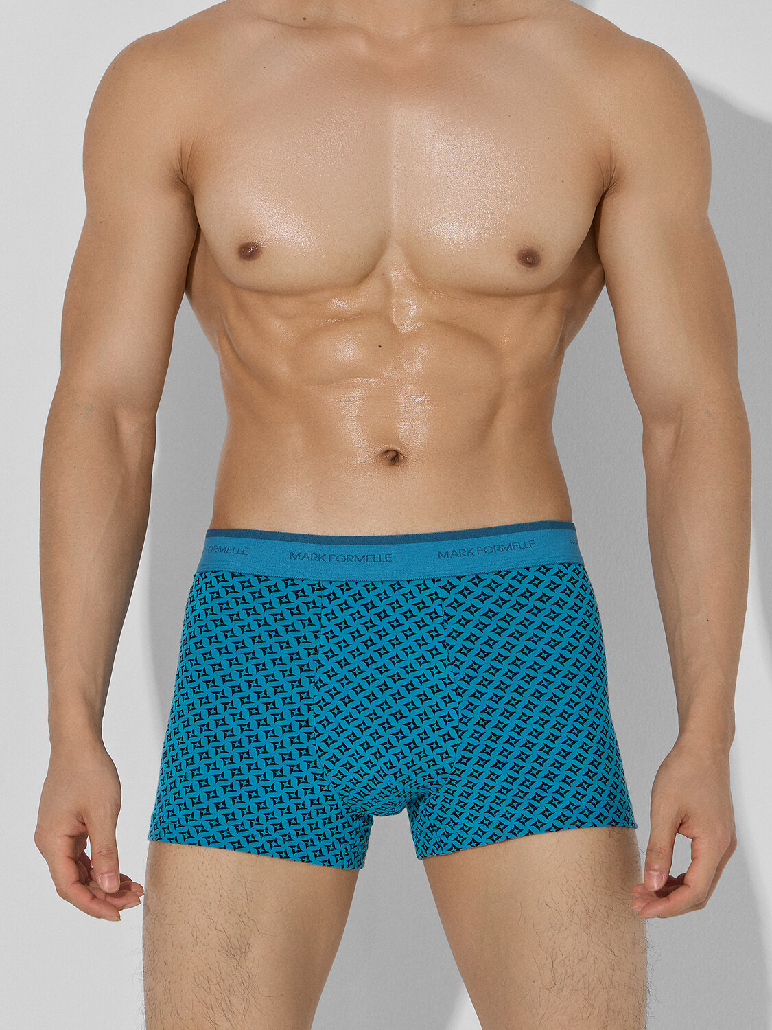 MARK FORMELLE Трусы 574214 411228-2 узор на св.бирюзовом +черный