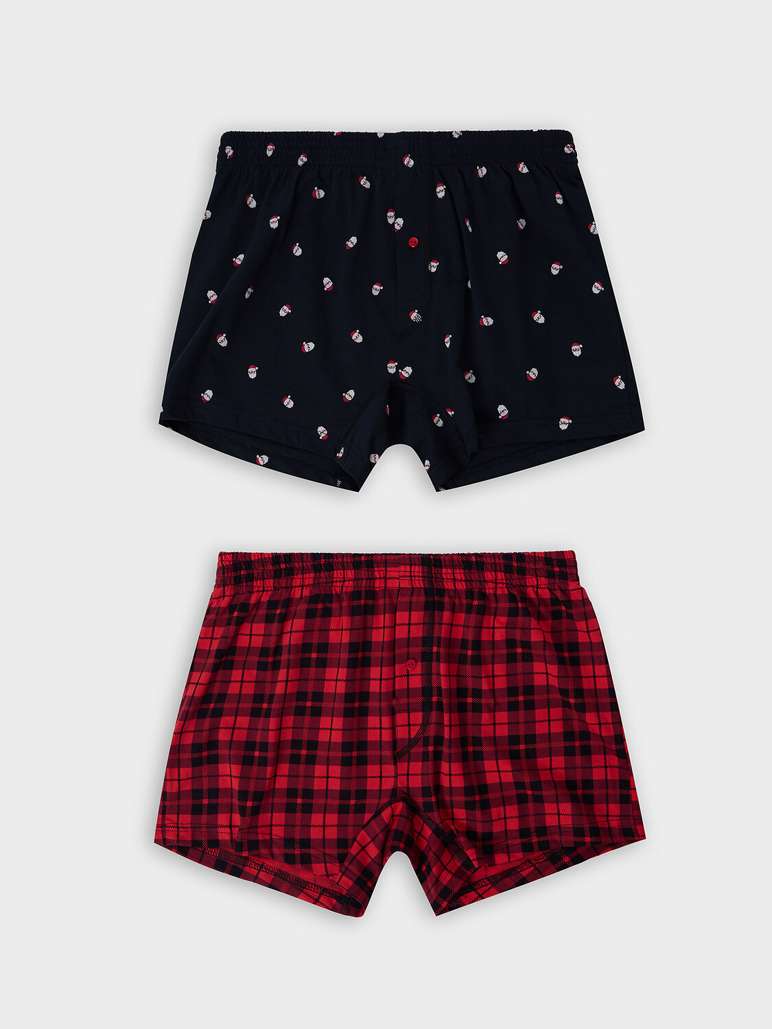 MARK FORMELLE Трусы 574221 411152-2 черная клетка на красном +мелкая набивка на черном