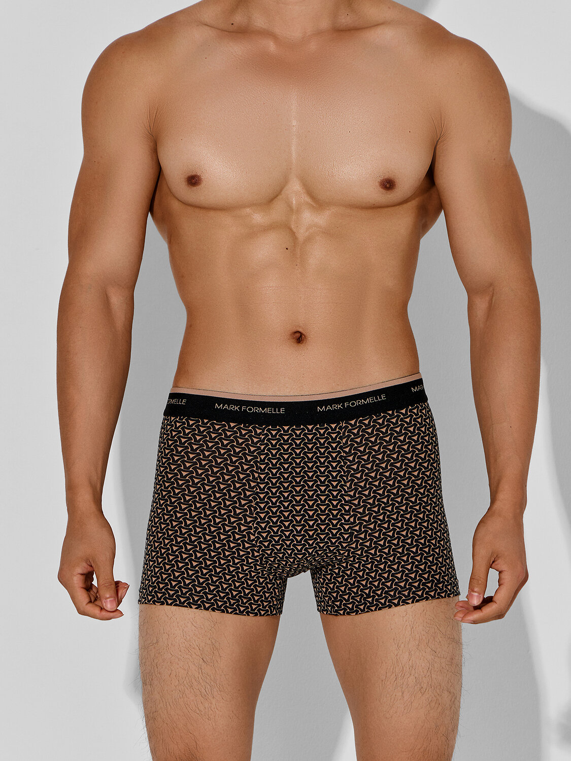 MARK FORMELLE Трусы 574222 411228-2 беж узор на черном +бежевый