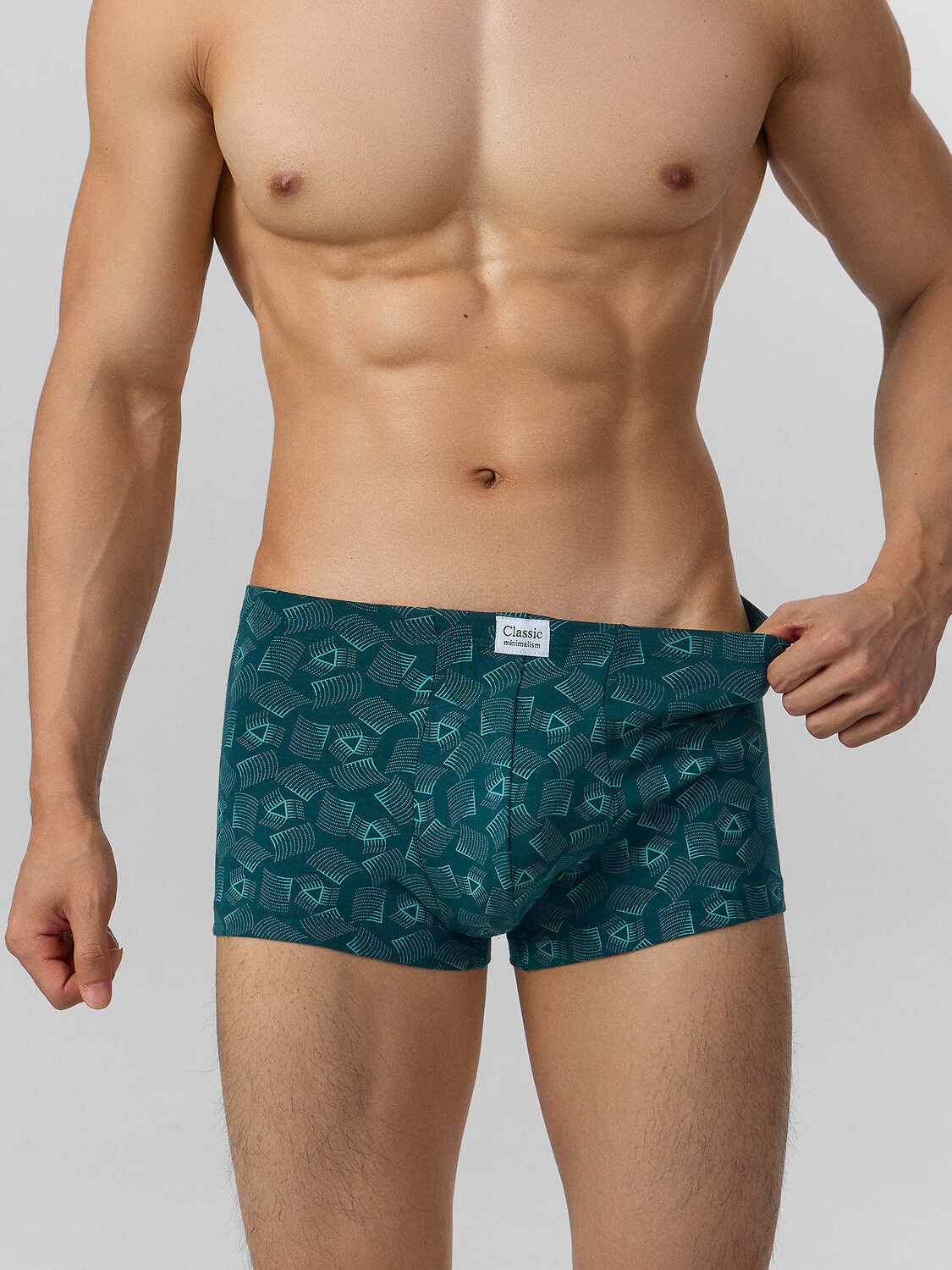 MARK FORMELLE Трусы 574223 411122-3 узор на атлантике +св.серый +черный