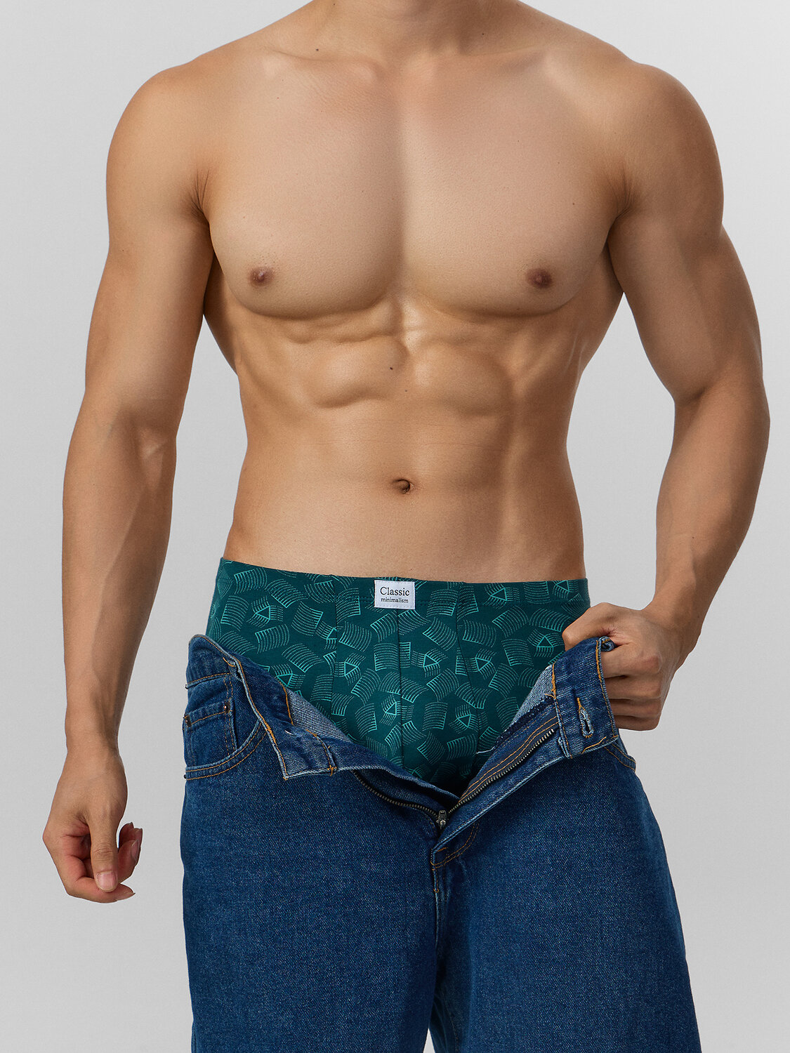 MARK FORMELLE Трусы 574223 411122-3 узор на атлантике +св.серый +черный