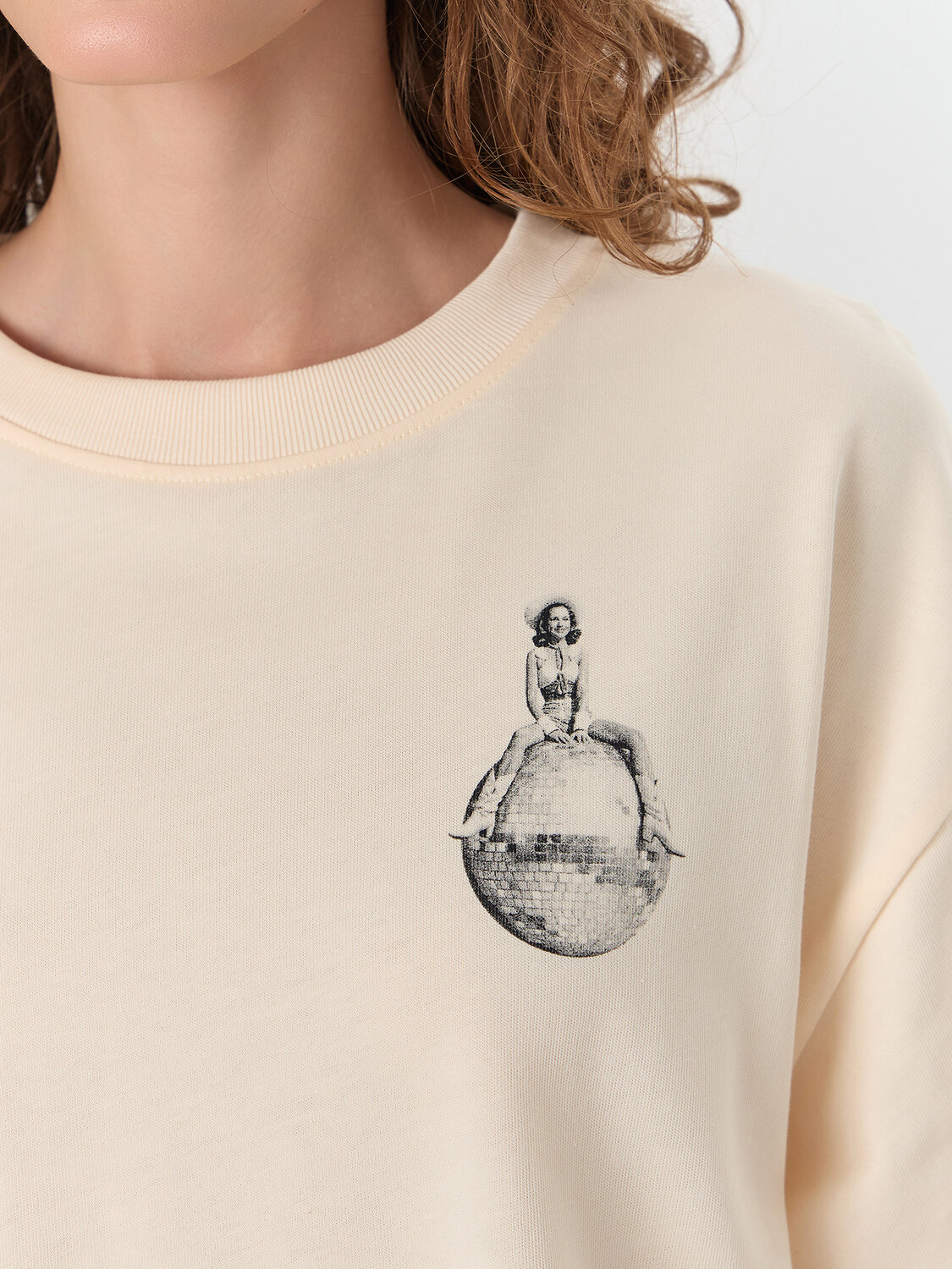 MARK FORMELLE Футболка 574242 112961 сливочное масло +печать