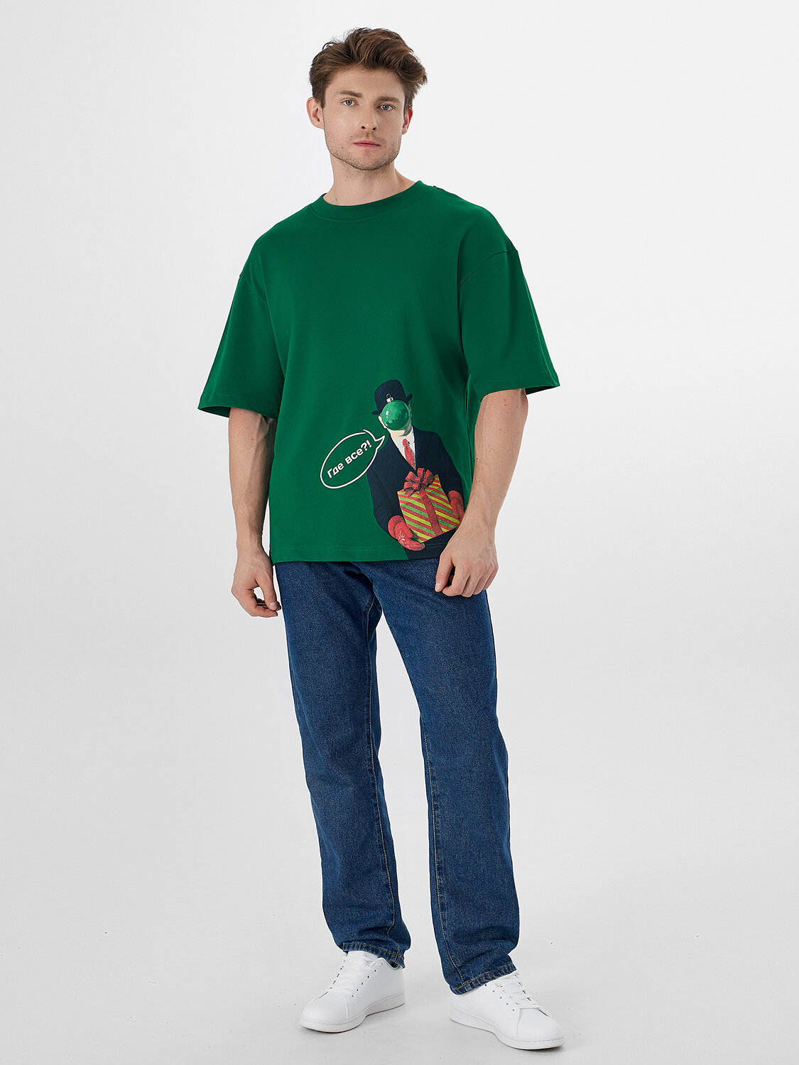 MARK FORMELLE Футболка 574245 111883 изумруд +печать