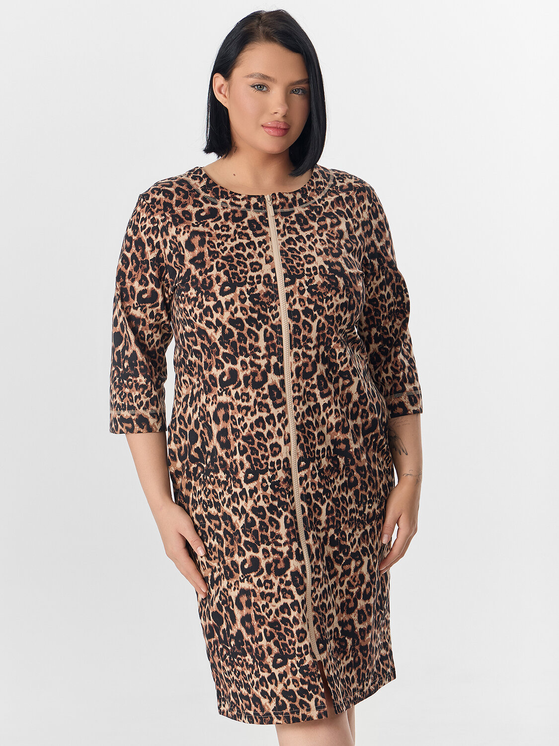 MARK FORMELLE Халат 574259 552266-1 леопард на песочном