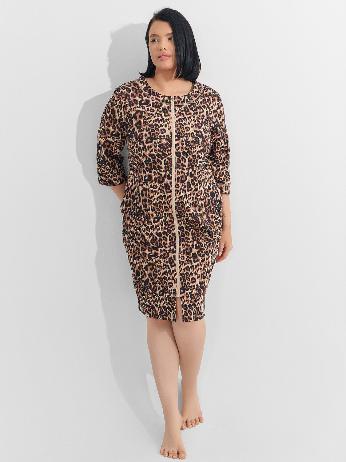 MARK FORMELLE Халат 574259 552266-1 леопард на песочном