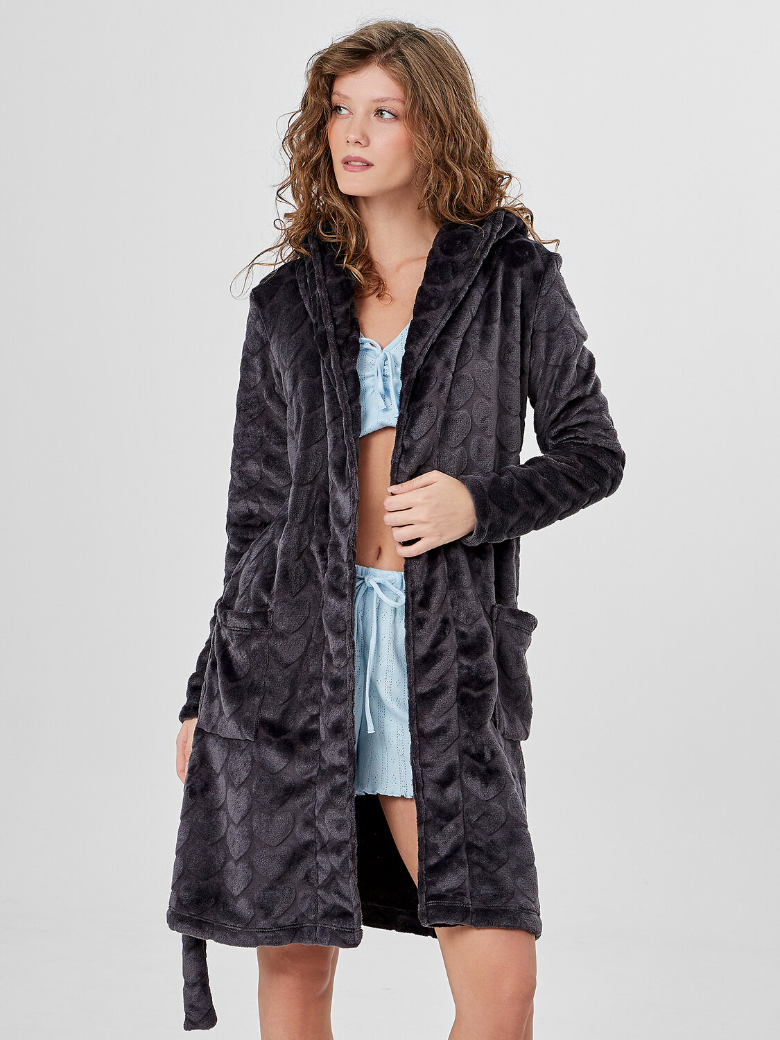 MARK FORMELLE Халат 574261 552278 серые сердечки