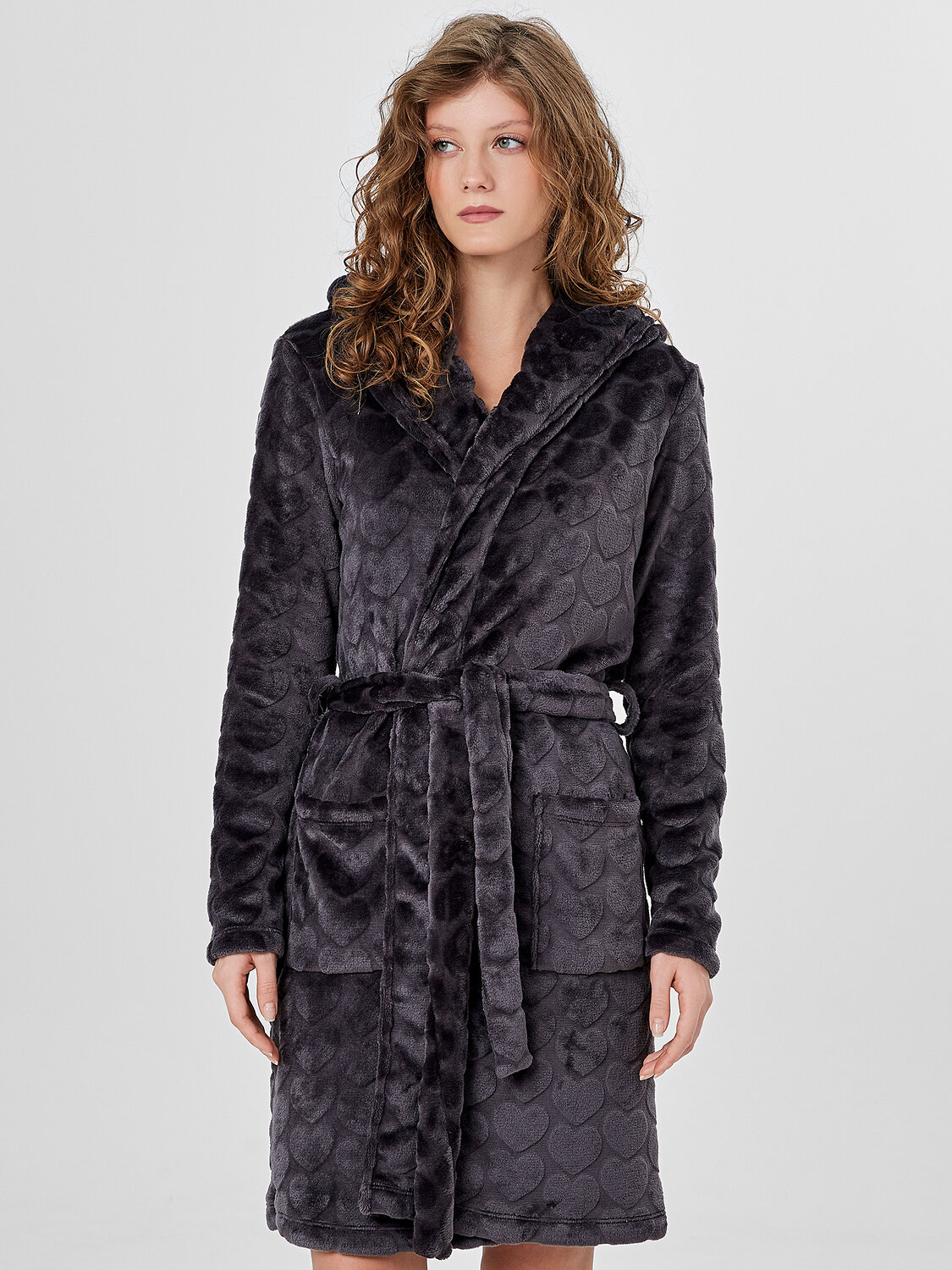 MARK FORMELLE Халат 574261 552278 серые сердечки