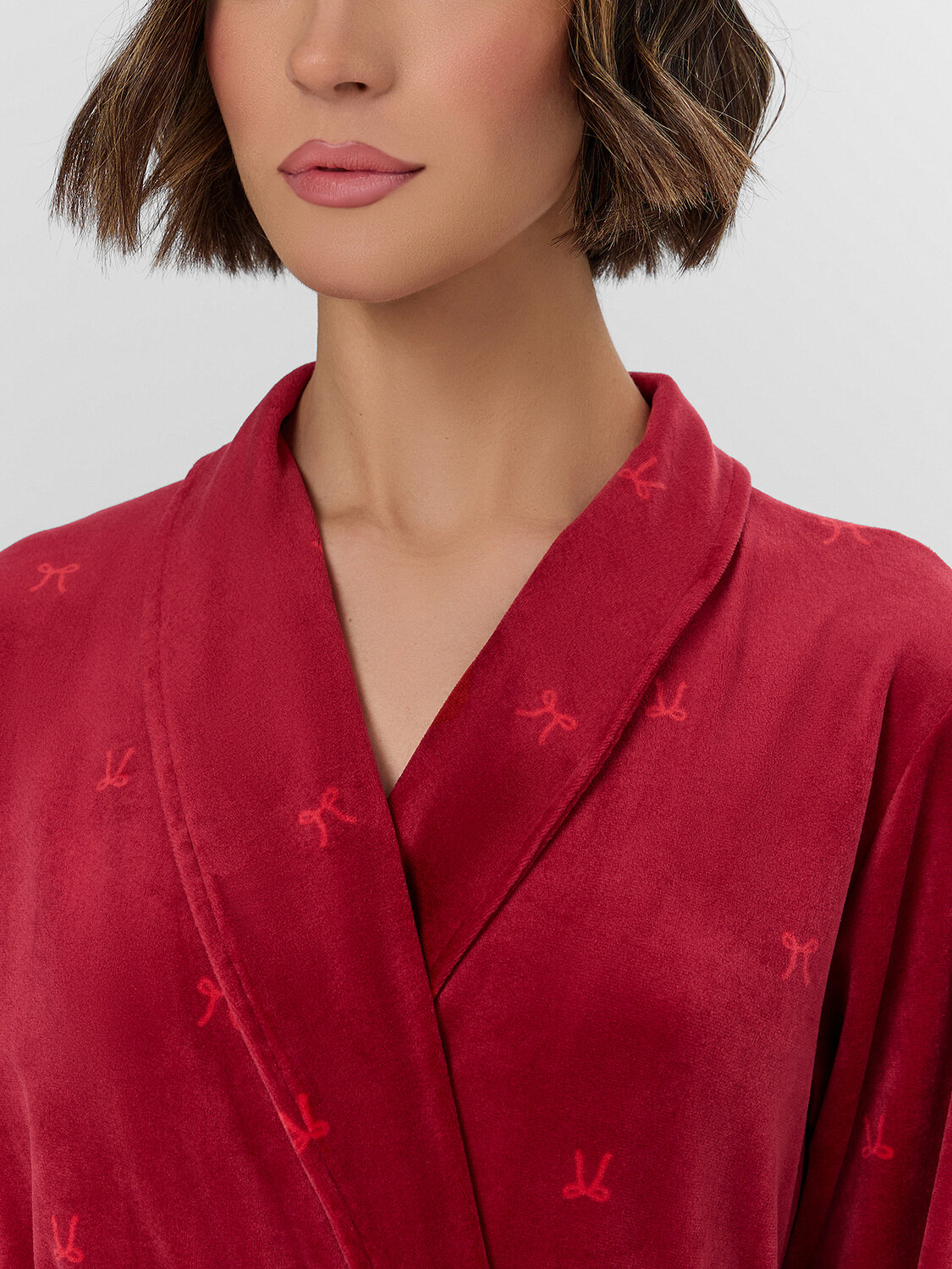 MARK FORMELLE Халат 574263 552293 бантики на бордовом