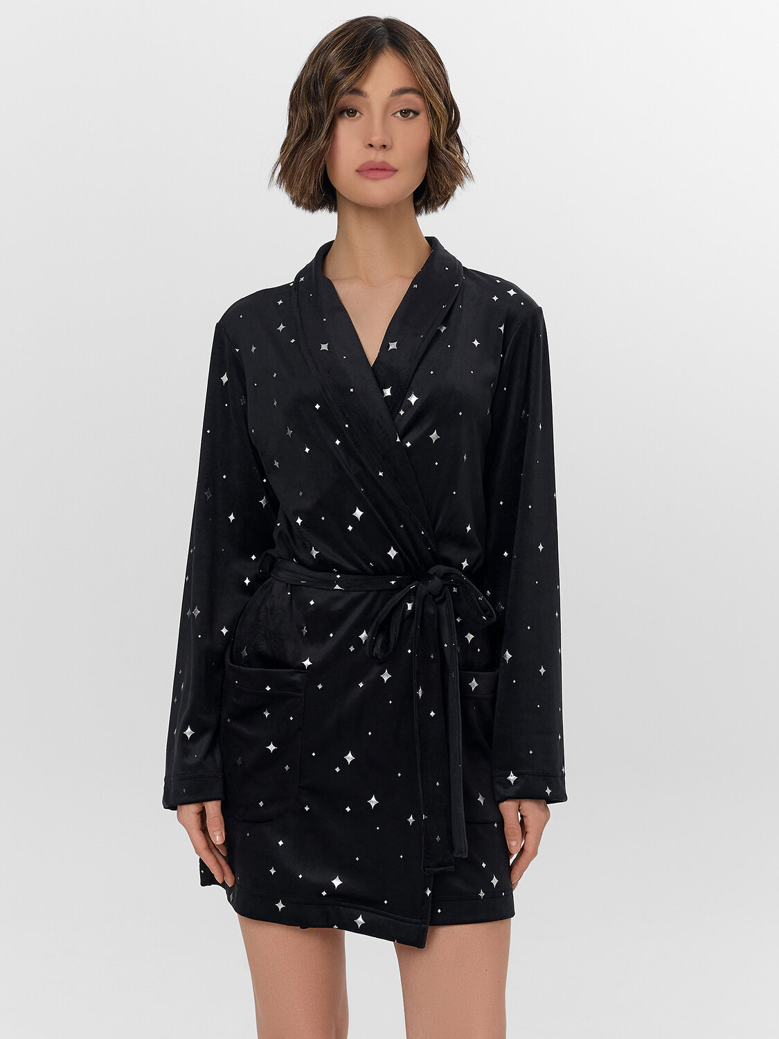 MARK FORMELLE Халат 574265 552293 звезды на черном