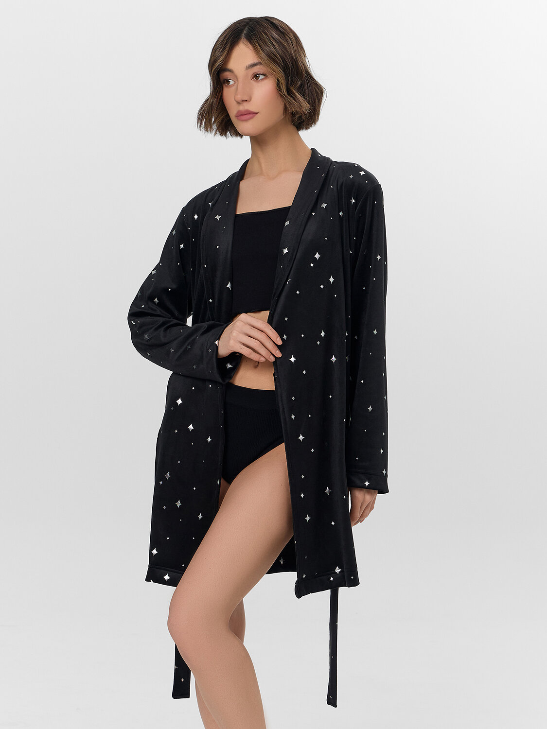 MARK FORMELLE Халат 574265 552293 звезды на черном