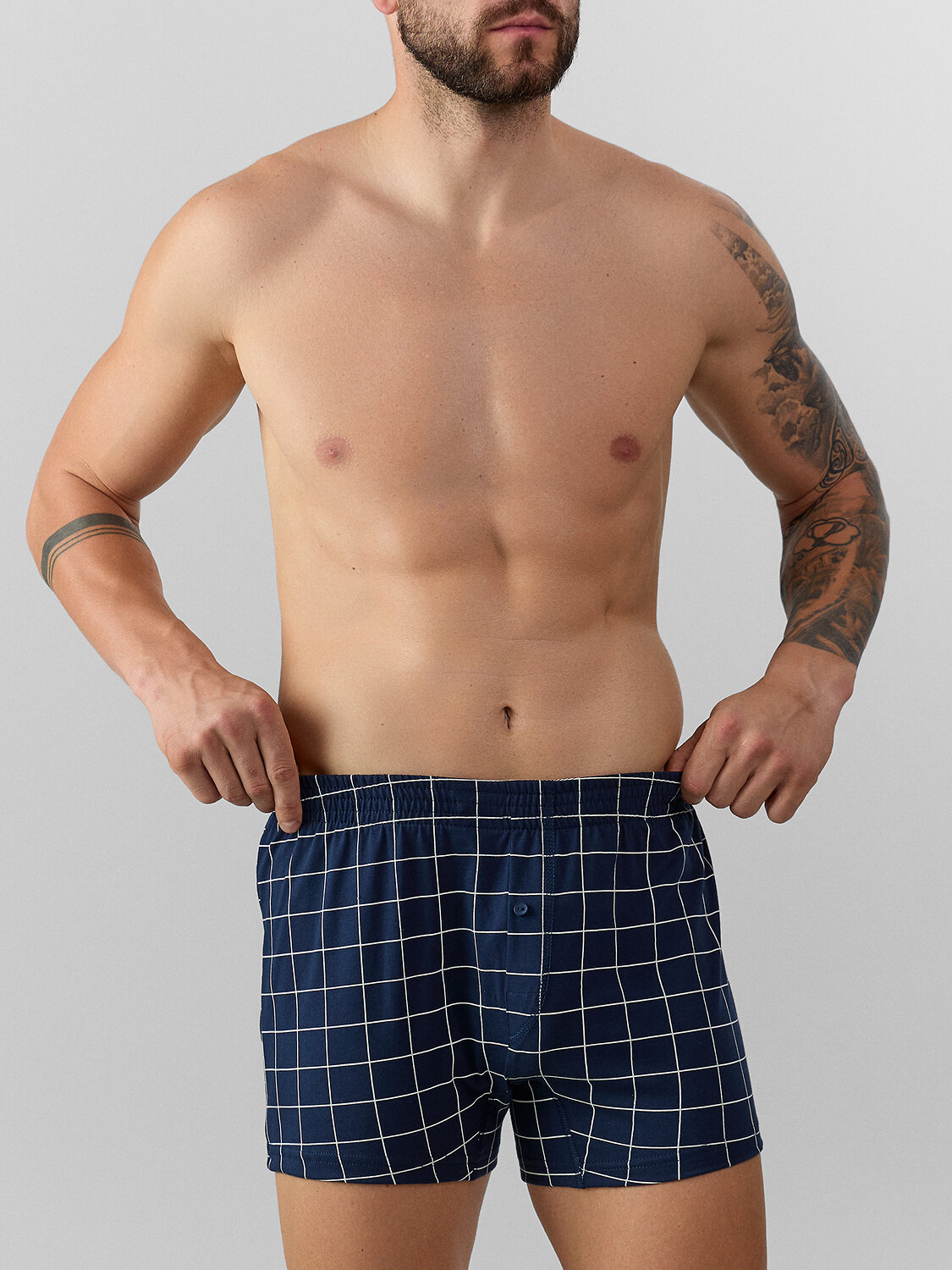 MARK FORMELLE Трусы 574275 411152 клетка на т.синем