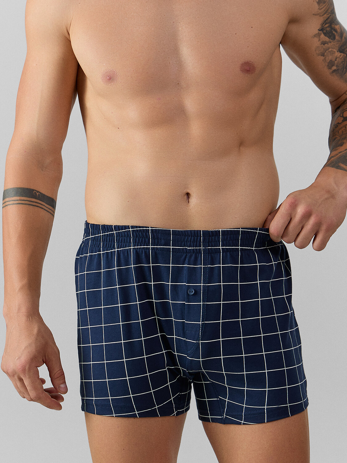 MARK FORMELLE Трусы 574275 411152 клетка на т.синем