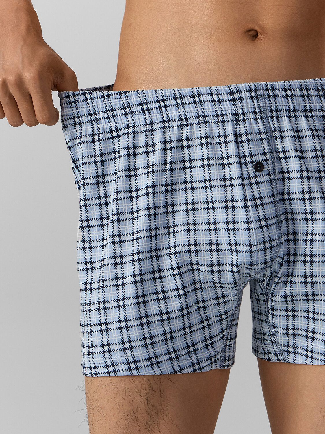 MARK FORMELLE Трусы 574276 411152 клетка на серо -голубом