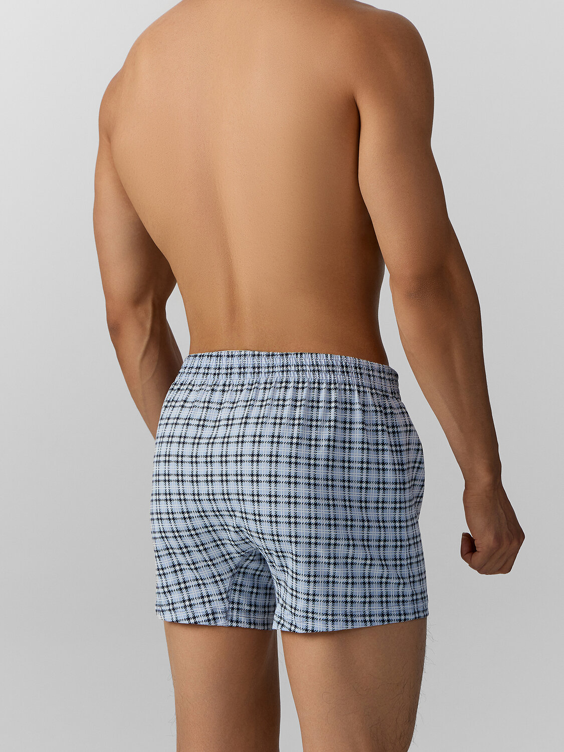 MARK FORMELLE Трусы 574276 411152 клетка на серо -голубом
