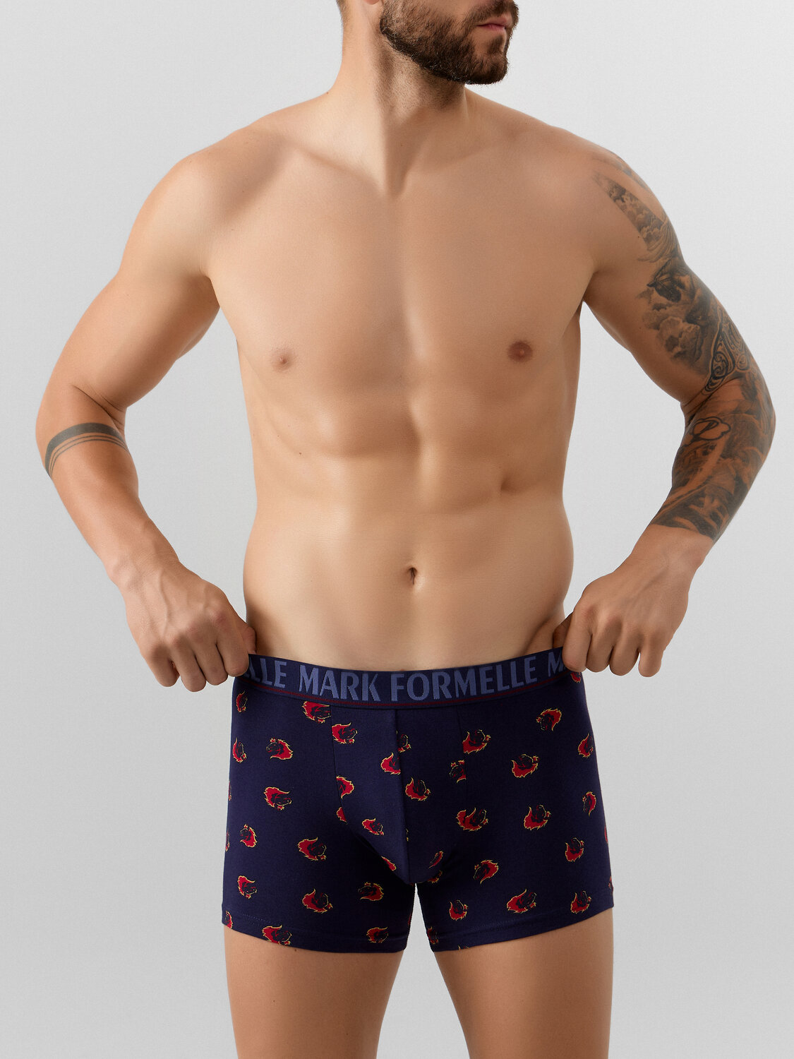 MARK FORMELLE Трусы 574311 411221 огненные лошади на т.синем