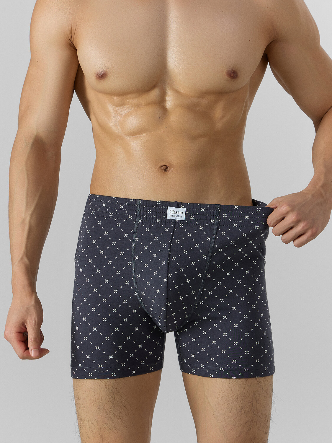 MARK FORMELLE Трусы 574322 411143 нб узор сетка на т.сером