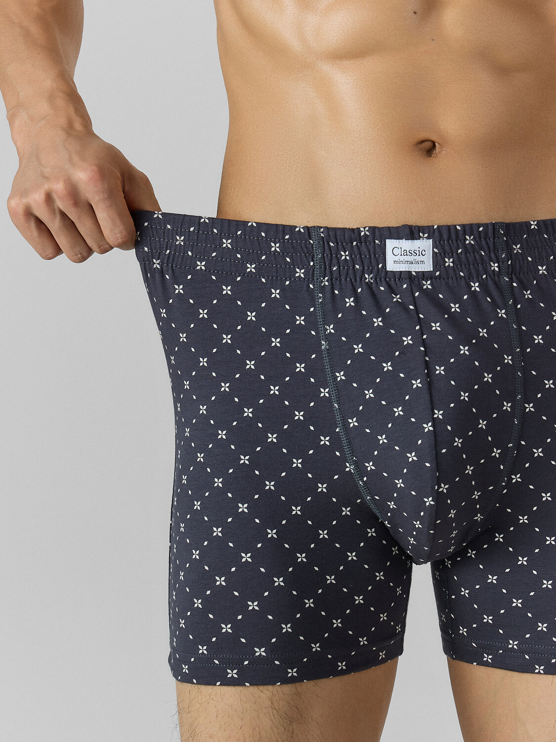 MARK FORMELLE Трусы 574322 411143 нб узор сетка на т.сером