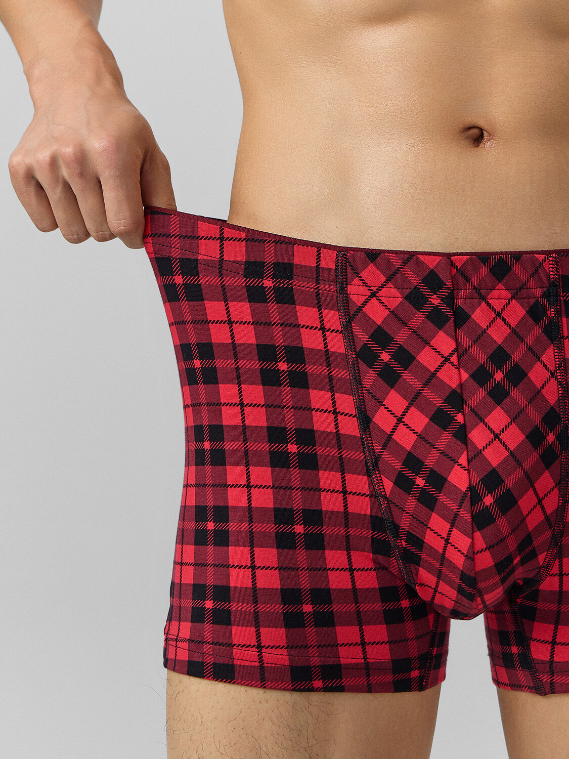 MARK FORMELLE Трусы 574326 411134 черная клетка на красном