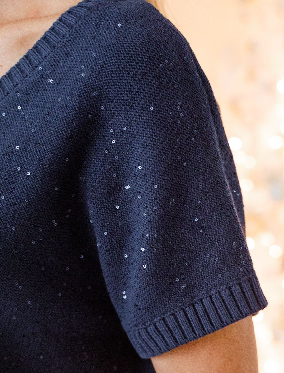 VILATTE Джемпер 574368 D39.624 темно-синий