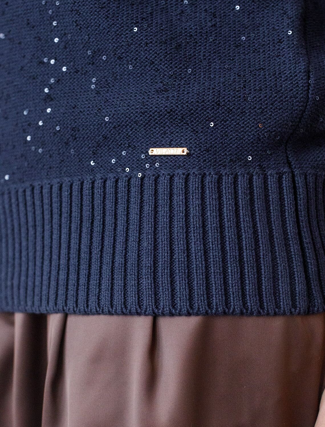 VILATTE Джемпер 574368 D39.624 темно-синий