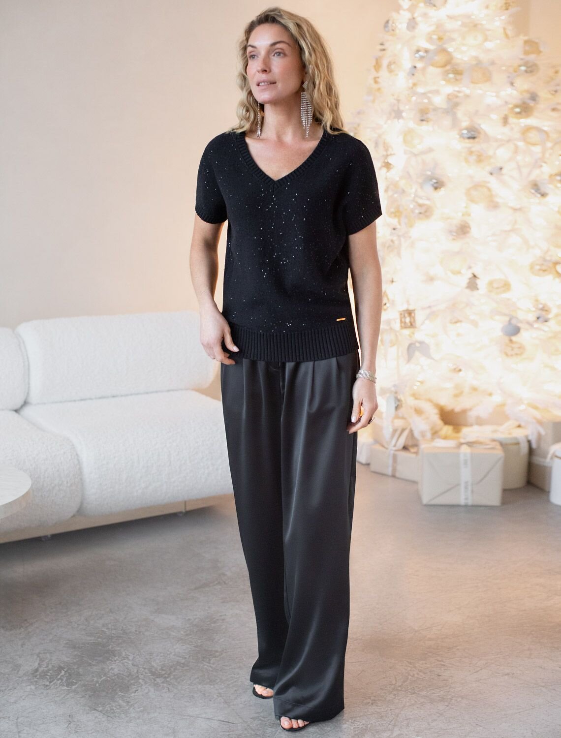 VILATTE Джемпер 574369 D39.624 черный