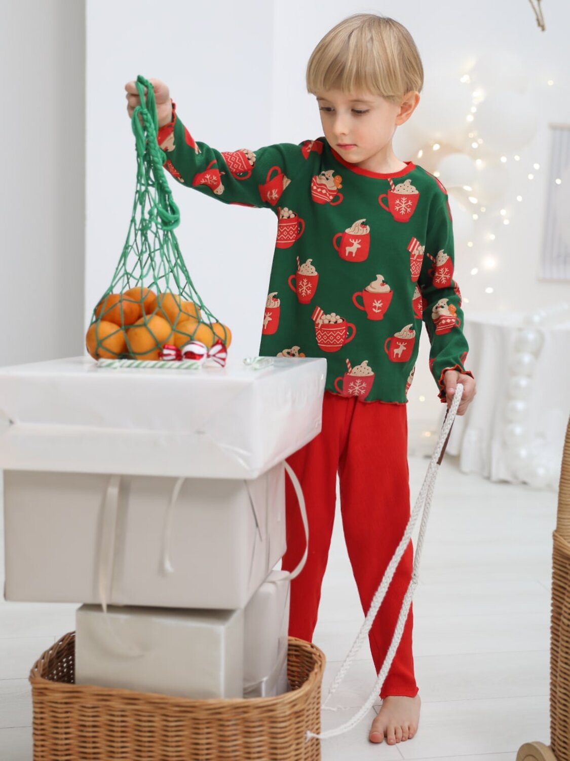 Соль&Перец Пижама 574371 SP0440KF зелено-красный