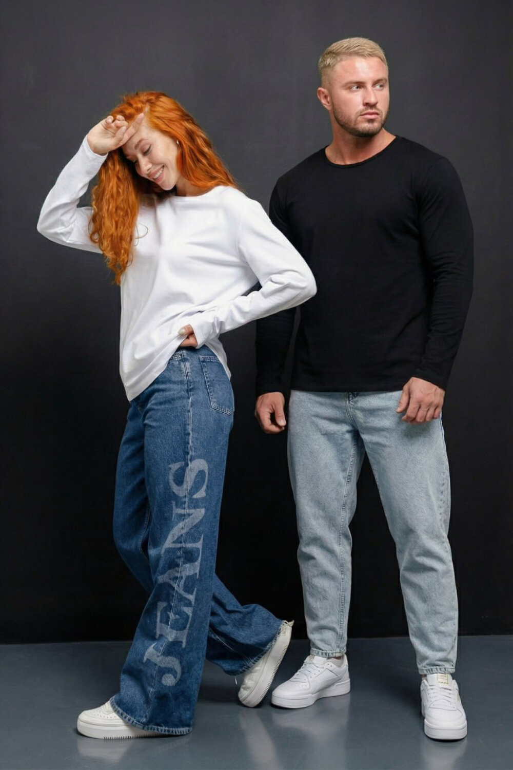 Натали Лонгслив 574378 14403 белый+черный