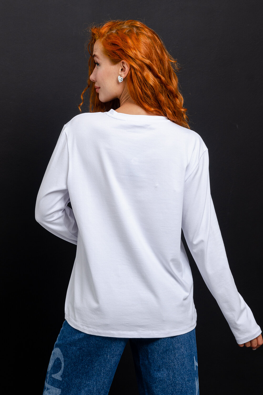 Натали Лонгслив 574378 14403 белый+черный