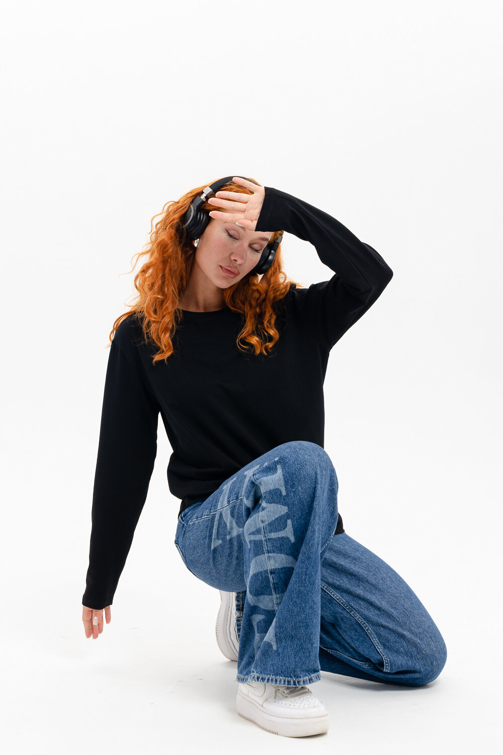 Натали Лонгслив 574378 14403 белый+черный