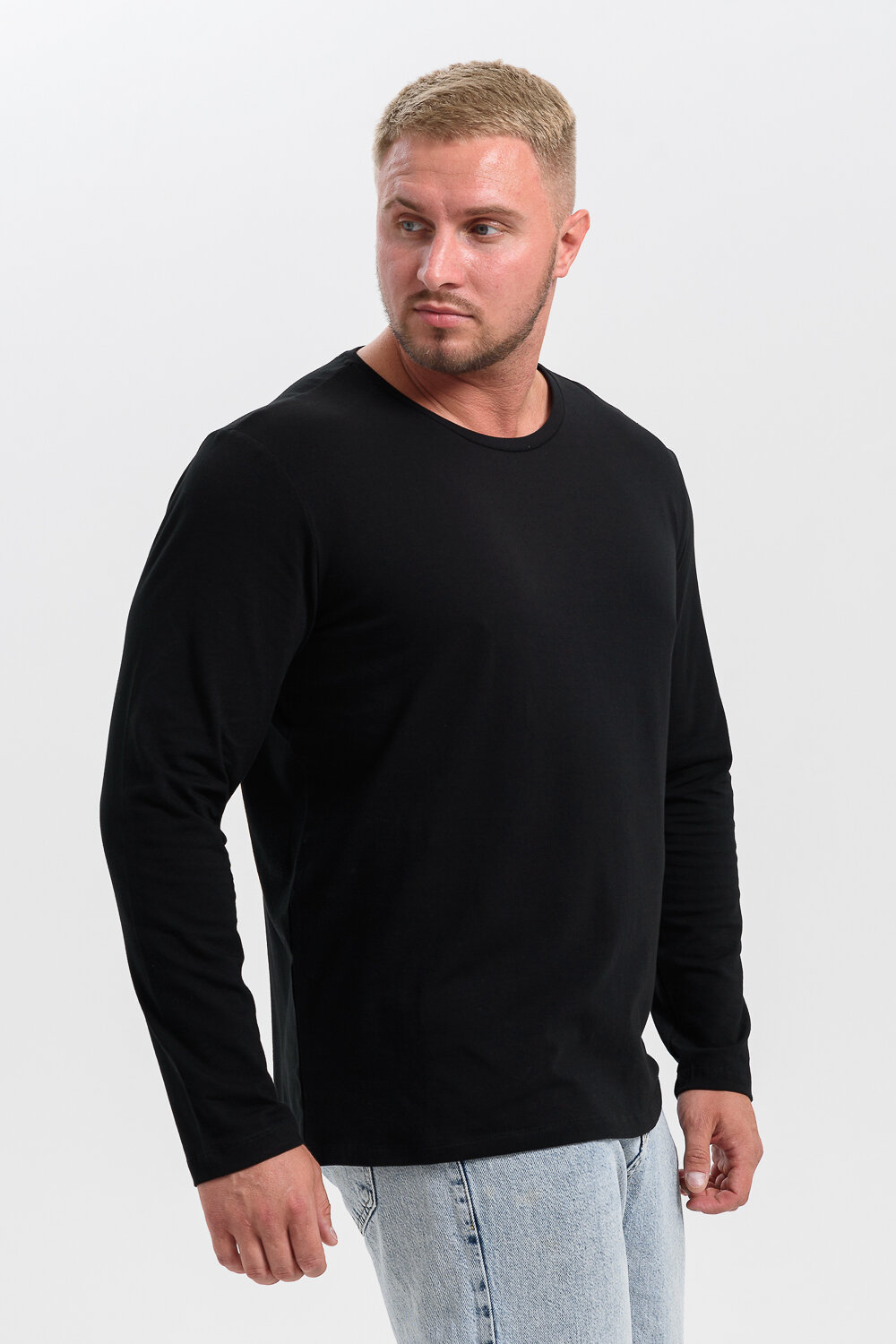 Натали Лонгслив 574378 14403 белый+черный