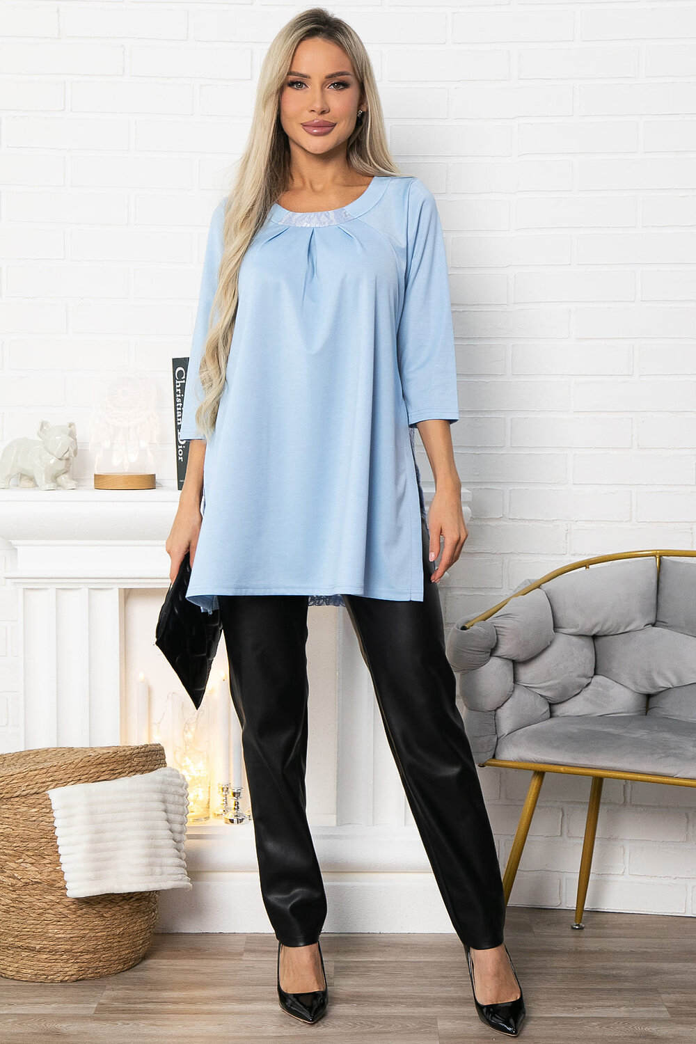 LT Collection Туника 574381 Б14917-10М голубой