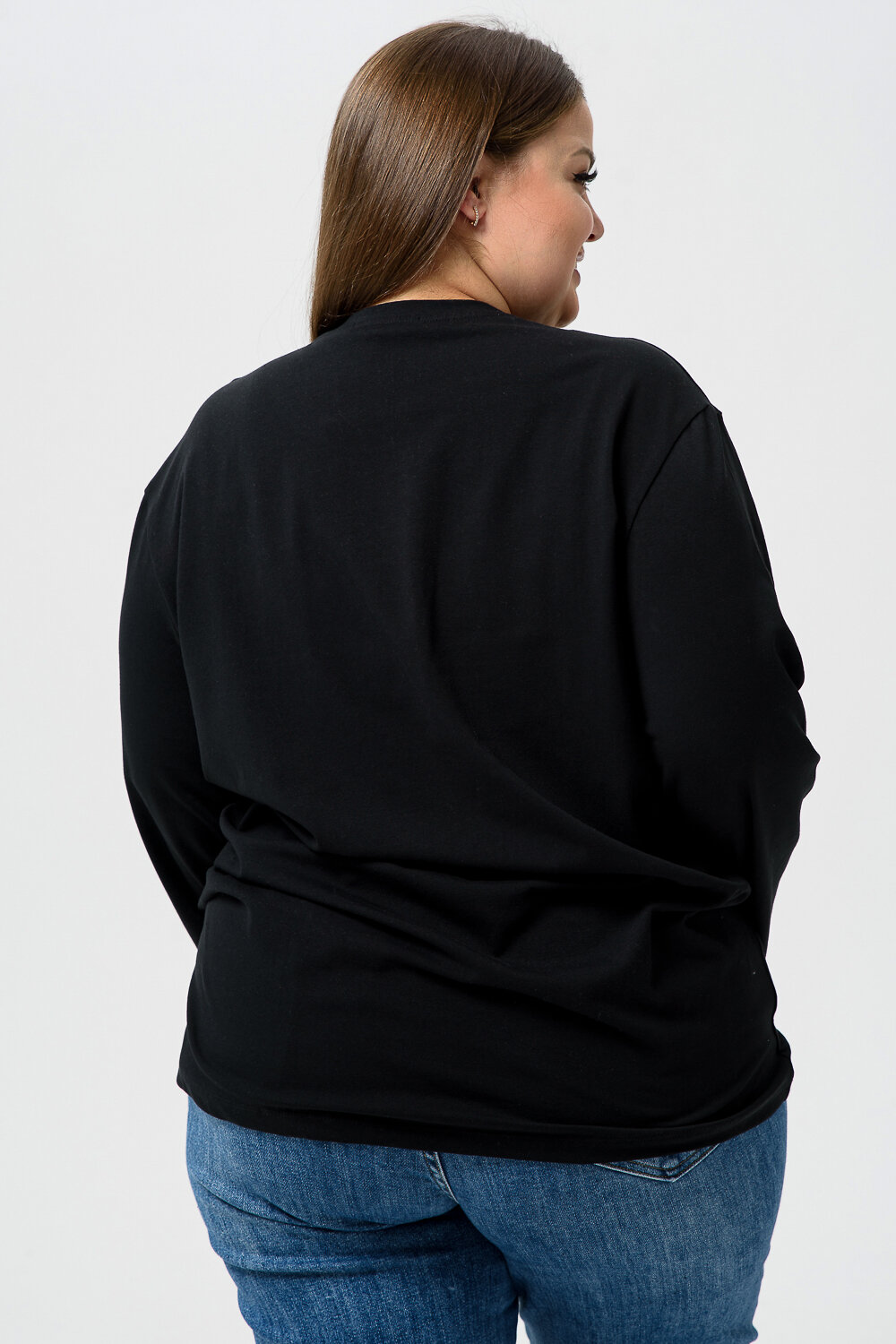 Натали Лонгслив 574378 14403 белый+черный