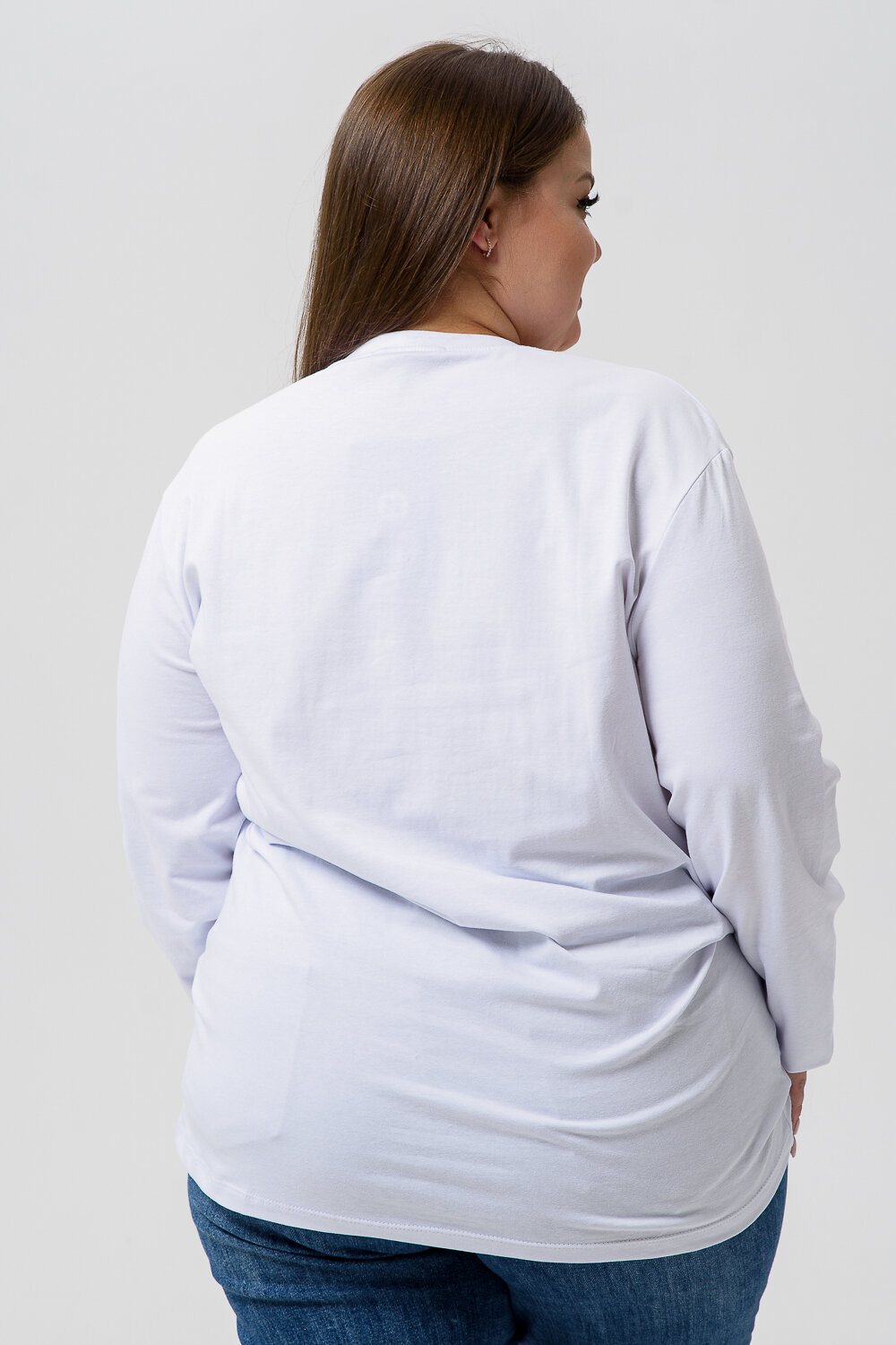 Натали Лонгслив 574378 14403 белый+черный