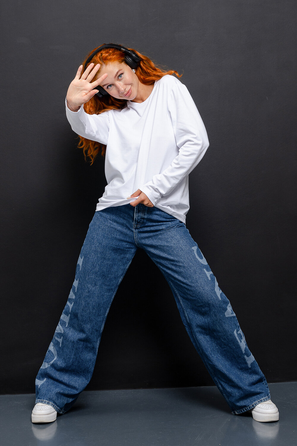 Натали Лонгслив 574378 14403 белый+черный