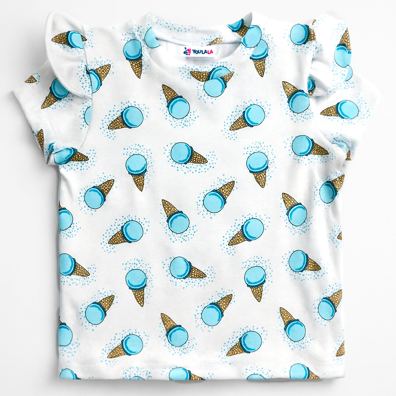 YOULALA Фуфайка 574407 1679200523 белый/голубой