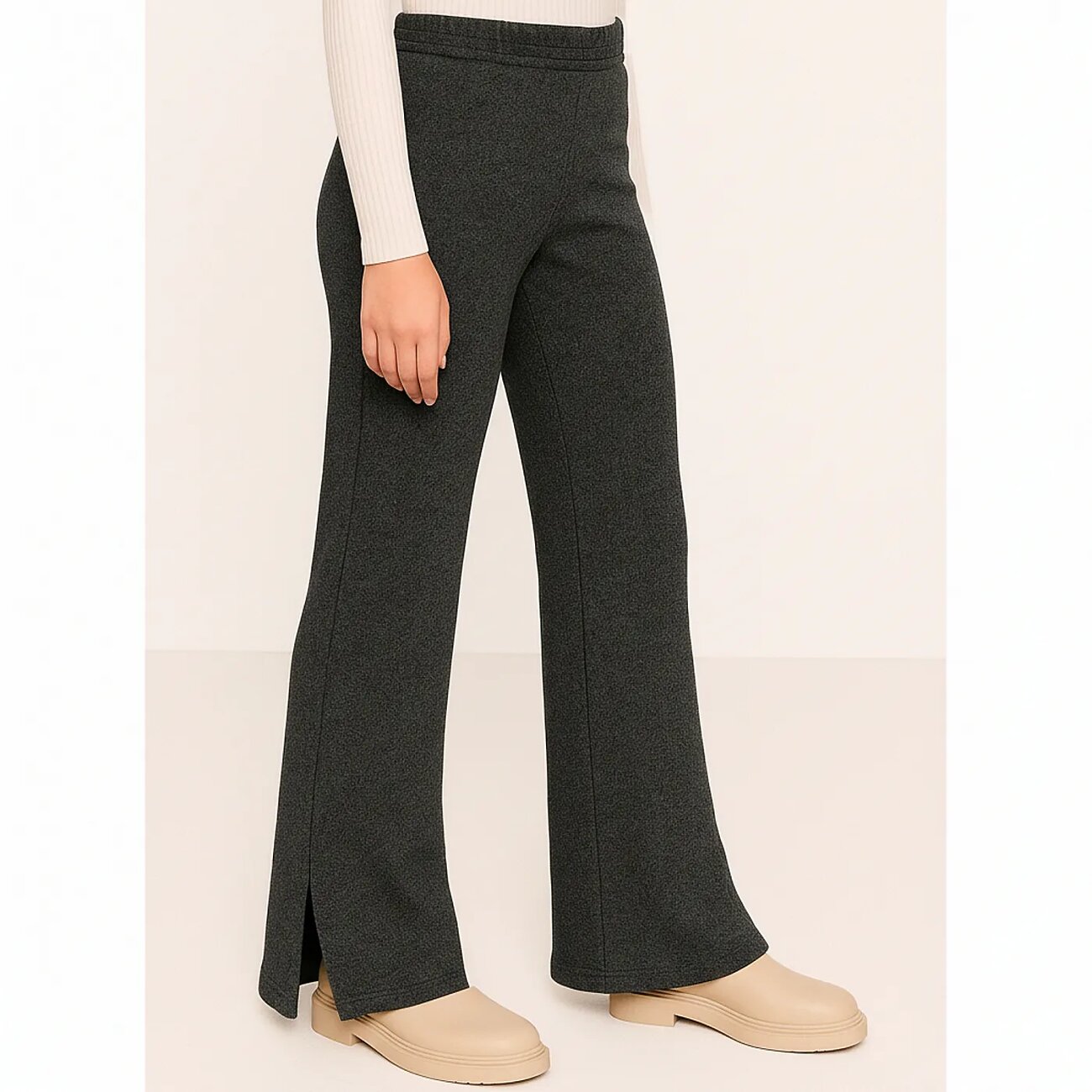 YOULALA Брюки 574413 2045900201 темно-серый/меланж