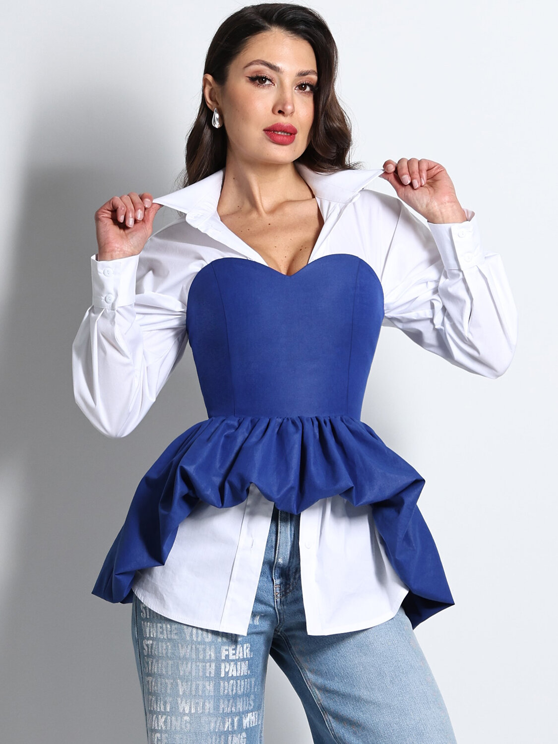 DStrend Блузка 574430 ЮС-1062 Синий