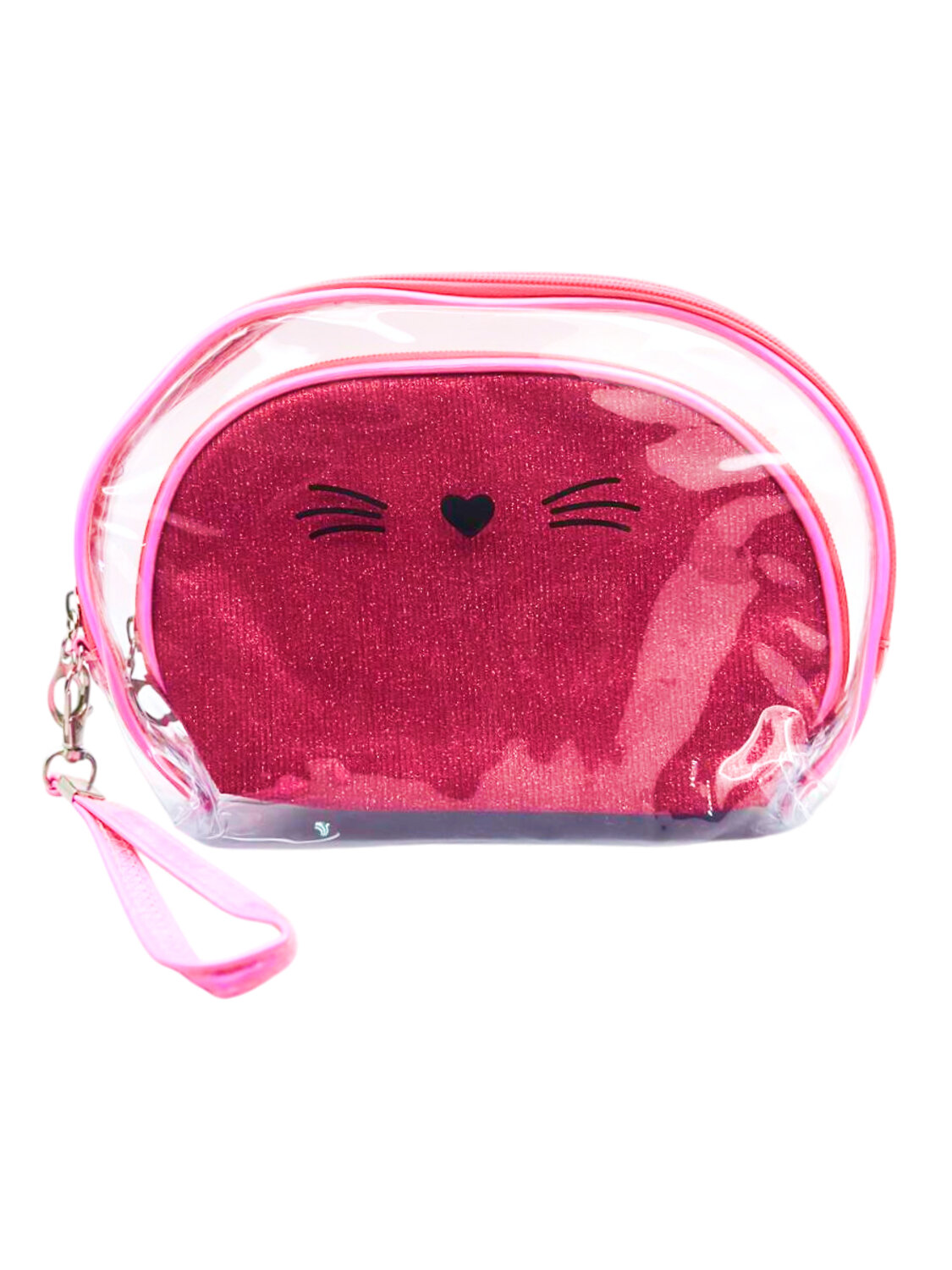 Sunflower Набор женских косметичек 526, 2 шт., розовый, прозрачный 574435 21019 