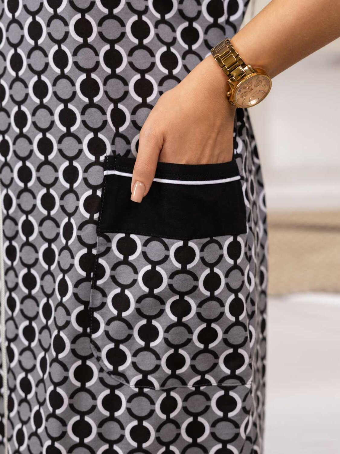 Текс-плюс Халат 574480 НФ-00245287 Черный, серый