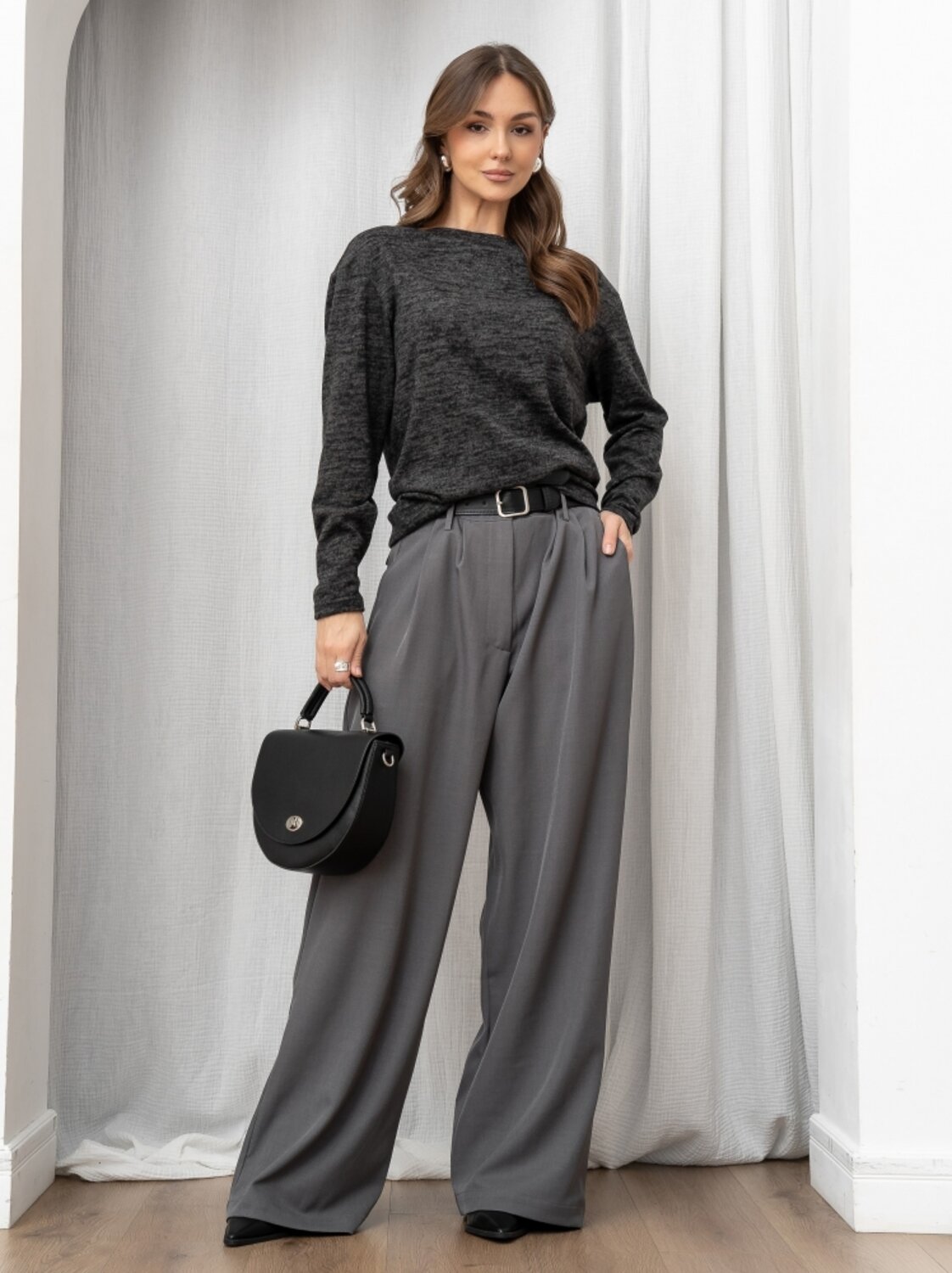 Binita Джемпер 574518 1229-6 графитовый