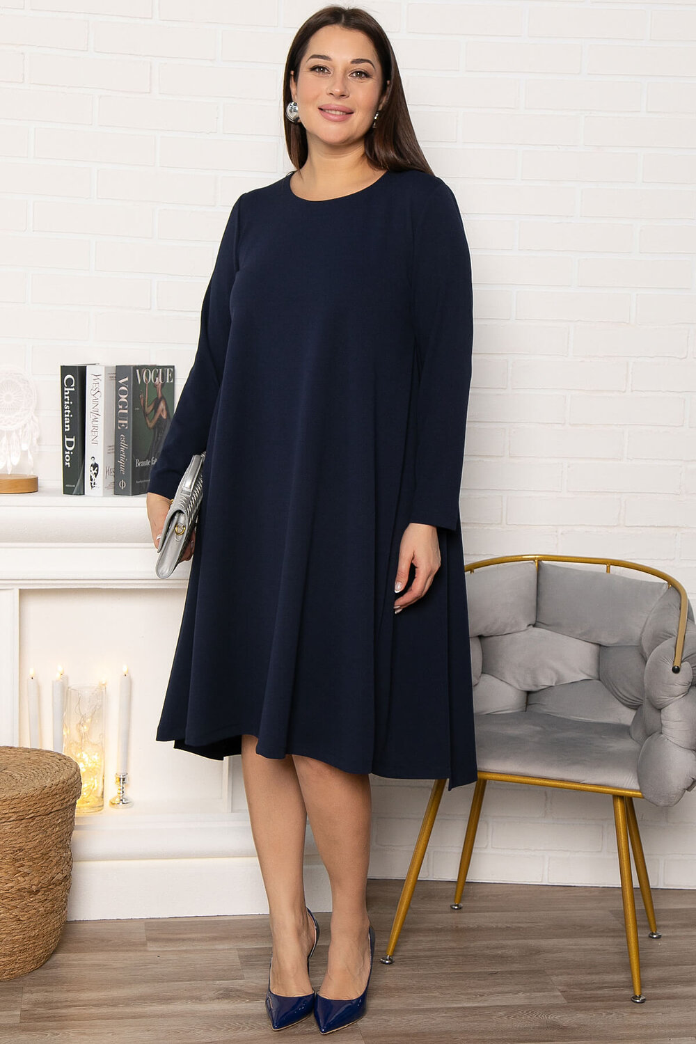 LT Collection Платье 574519 П14832-16М синий