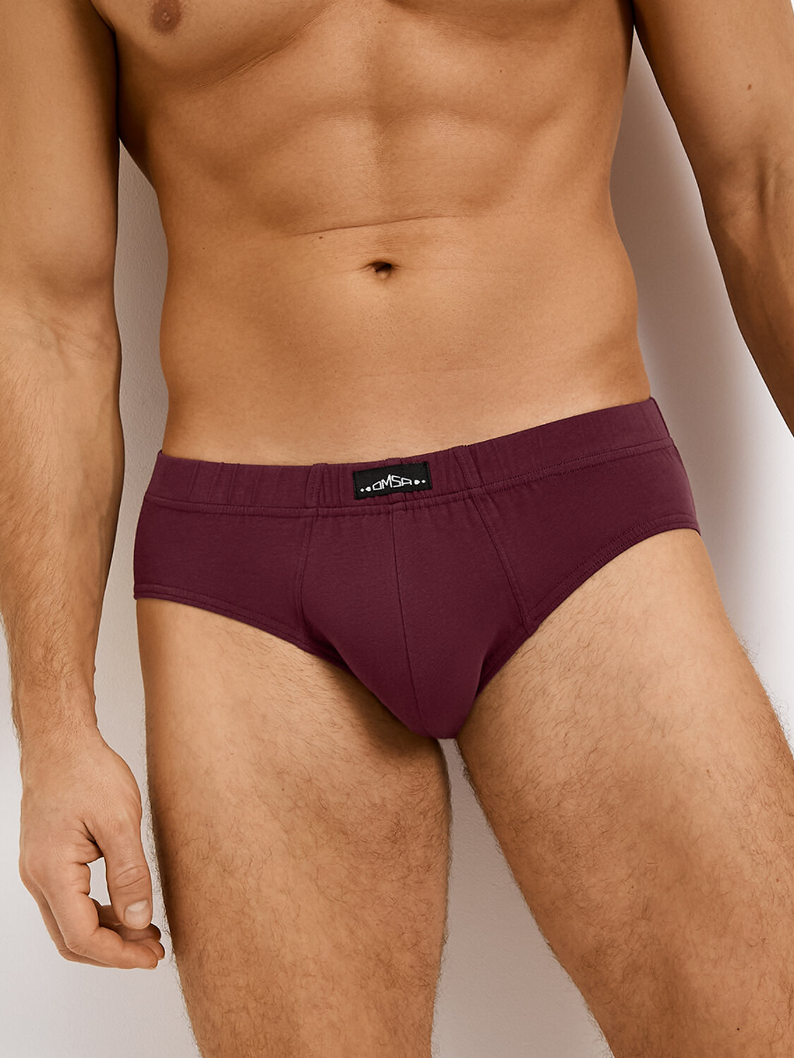 Omsa Трусы 574555 OmB 1223-1 Слипы муж. с закр. резинкой, CO Bordo (Бордовый)
